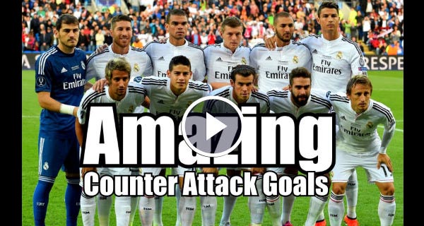 Real Madrid – Amazing Counter Attack Goals – HD [Video]