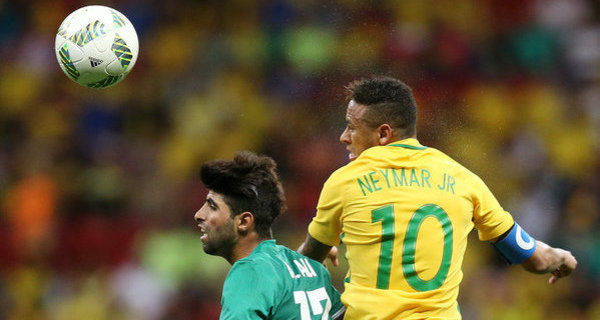 Neymar Brazil held to shock draw by Iraq at Olympic